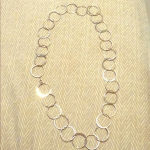 Forever 21 silver ringed necklace